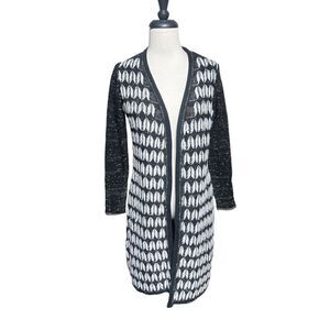 Belldini Sparkly Long Sleeve Long Cardigan Sweater Tunic Size Medium